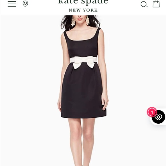 Black Kate Spade Dress- size 4 - Picture 2 of 3